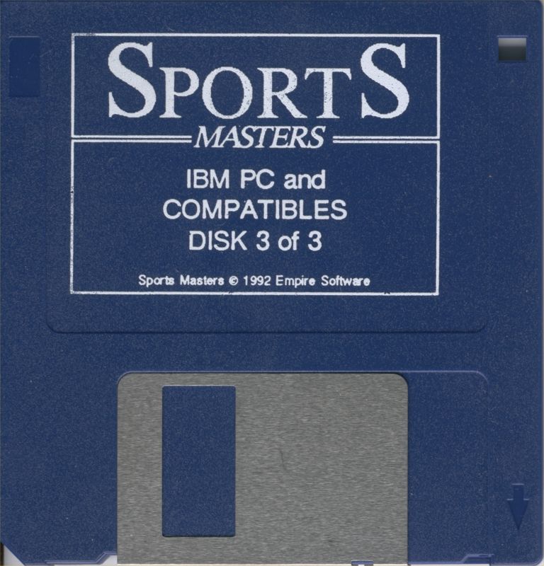 Media for Sports Masters (DOS): Disk 3