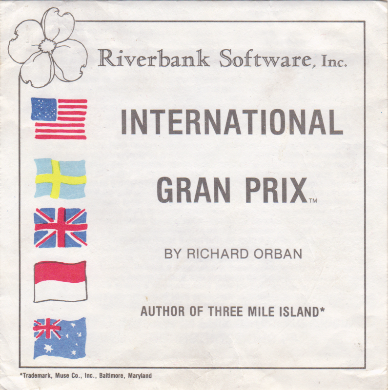 Front Cover for International Gran Prix (Apple II)