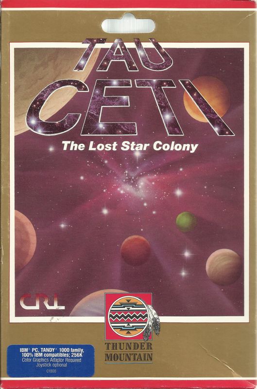 Front Cover for Tau Ceti: The Lost Star Colony (DOS) (5.25" release (1988 Thunder Mountain release))