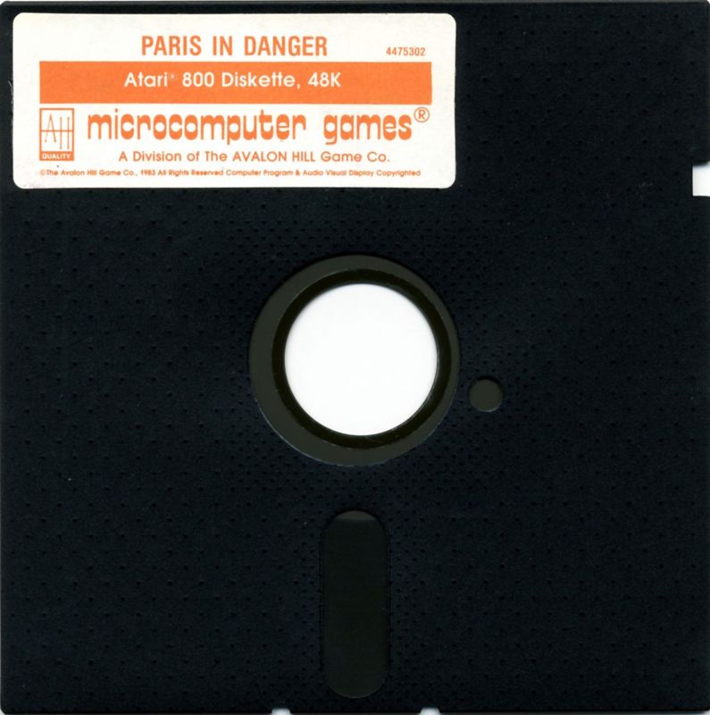 Media for Paris in Danger (Atari 8-bit)