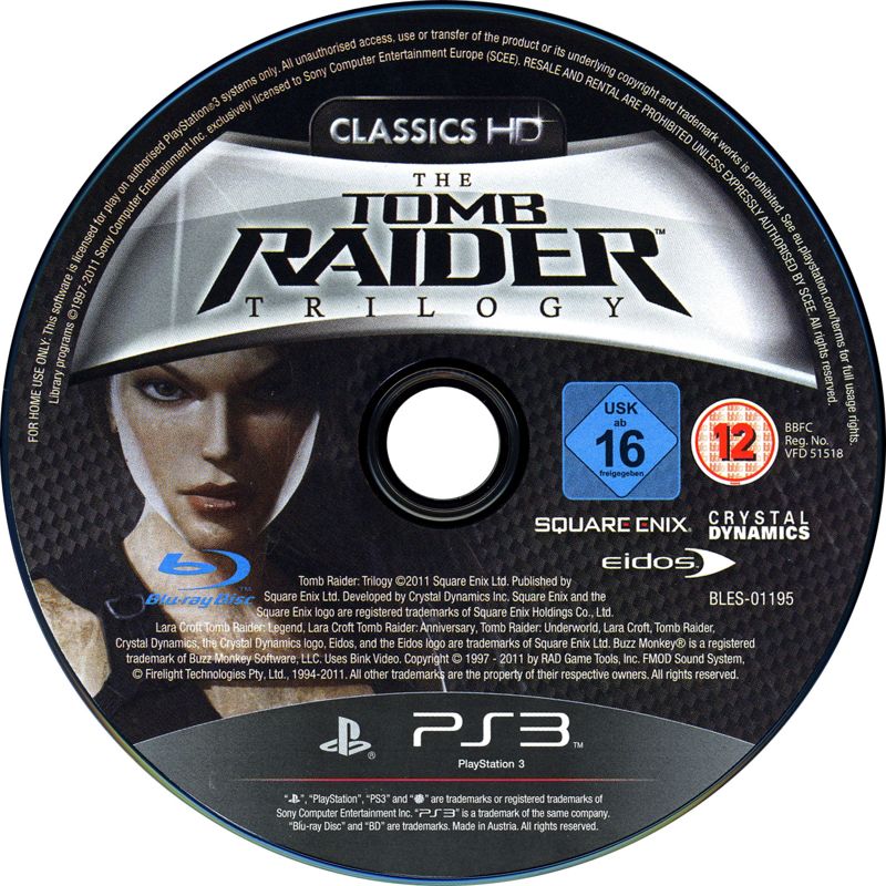 Media for The Tomb Raider Trilogy (PlayStation 3)