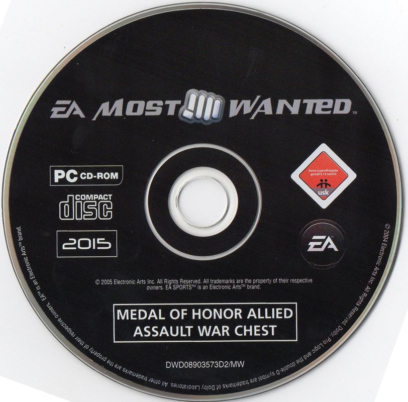 Media for Medal of Honor: Allied Assault - War Chest (Windows) (EA Most Wanted release): Disc 1/4