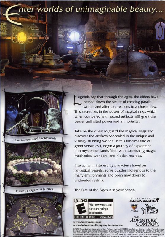 Back Cover for Aura: Fate of the Ages (Windows)