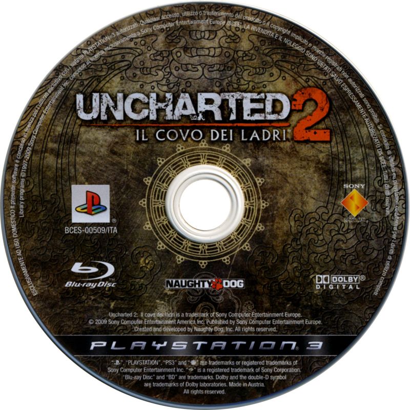 Media for Uncharted 2: Among Thieves (PlayStation 3)