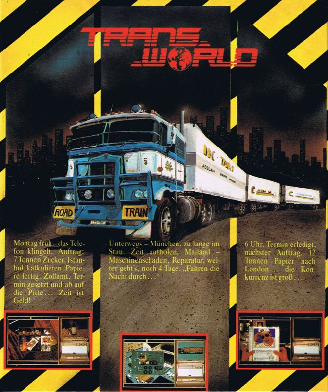 Back Cover for Transworld (Commodore 64)