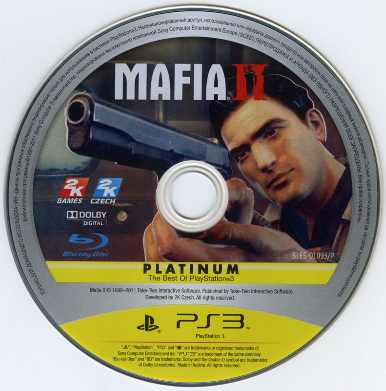 Media for Mafia II: Director's Cut (PlayStation 3) (Platinum release)