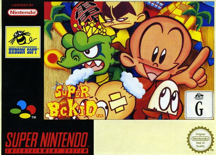Front Cover for Super Bonk (SNES)
