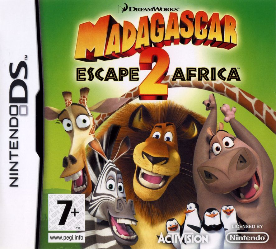 Front Cover for Madagascar: Escape 2 Africa (Nintendo DS)