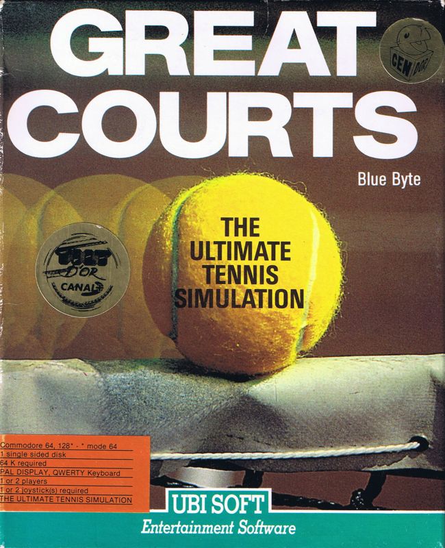 Front Cover for Pro Tennis Tour (Commodore 64)