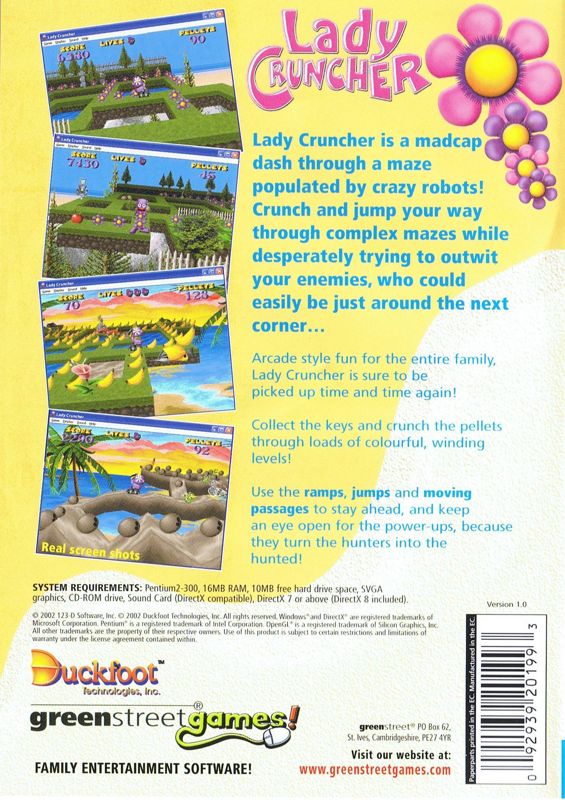 Back Cover for Lady Cruncher (Windows)