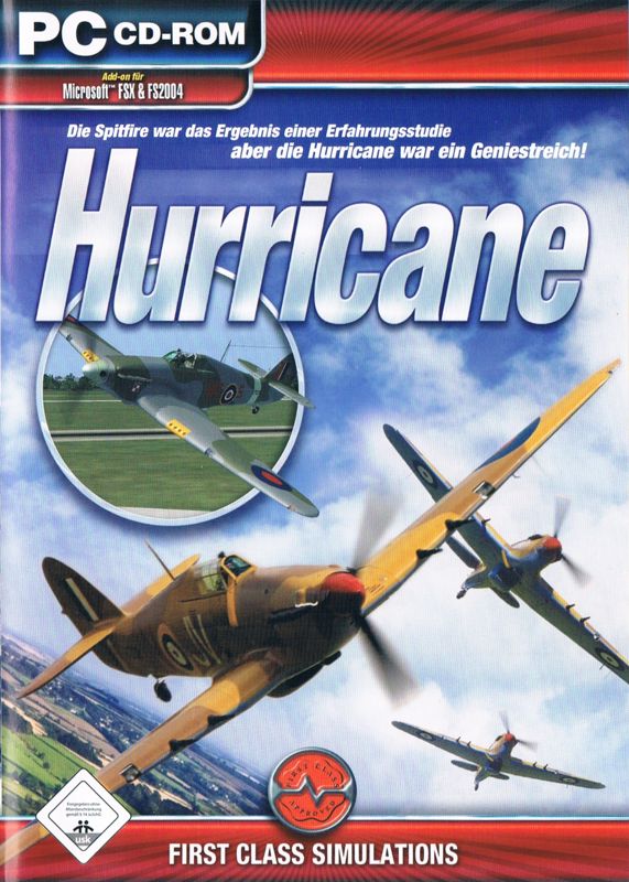 Front Cover for Hurricane (Windows) (Flipside cover & manual): German