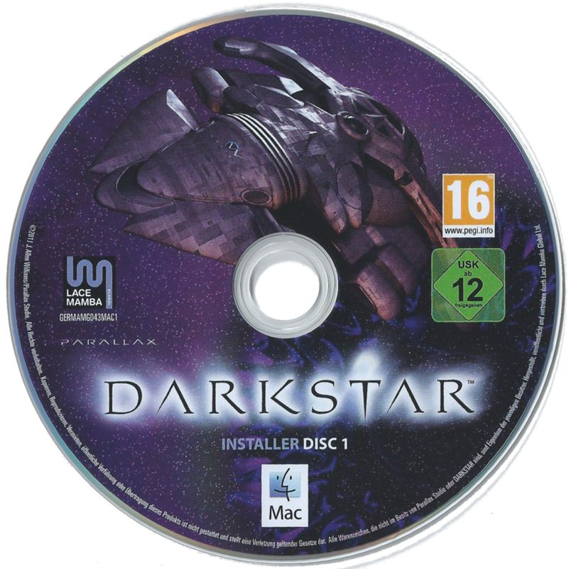 Media for Darkstar: The Interactive Movie (Macintosh and Windows): Disc 1 (Macintosh)