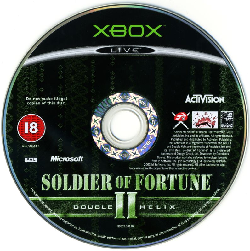 Media for Soldier of Fortune II: Double Helix (Xbox)