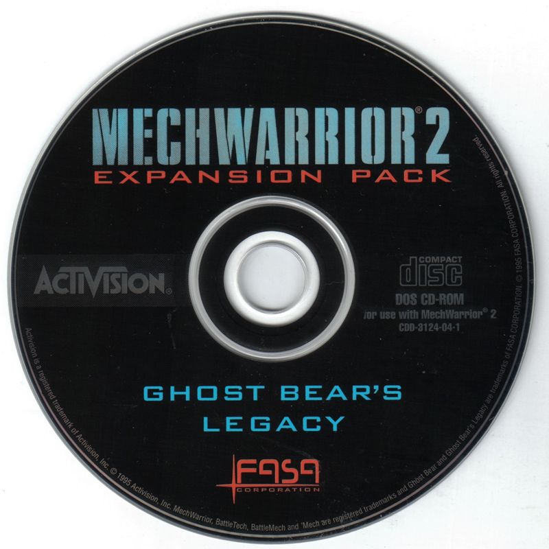 Media for MechWarrior 2: Ghost Bear's Legacy (DOS)