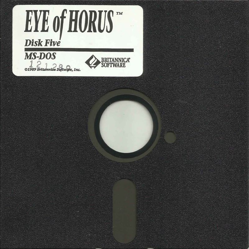Media for Eye of Horus (DOS): Disk 5/5 (Disk 4 & 5 for Tandy)
