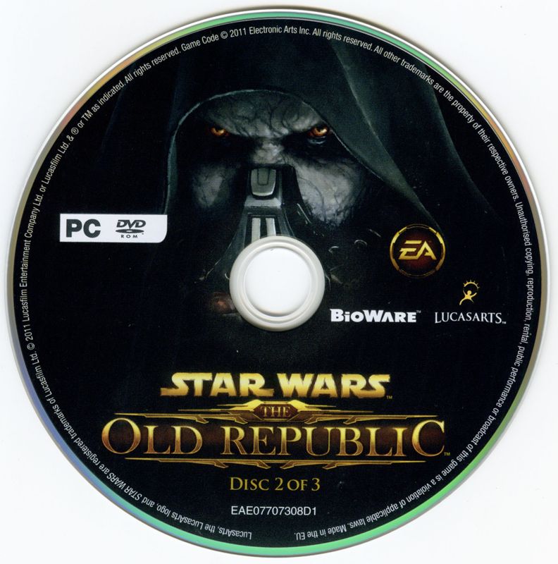 Media for Star Wars: The Old Republic (Windows): Disc 2