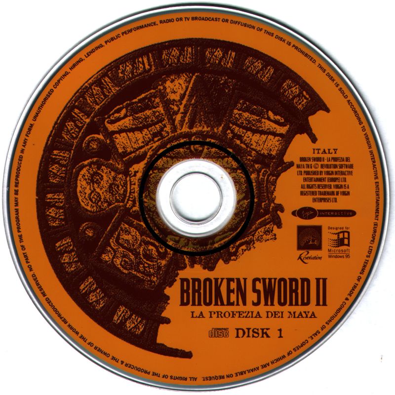 Media for Broken Sword: The Smoking Mirror (Windows): Disc 1