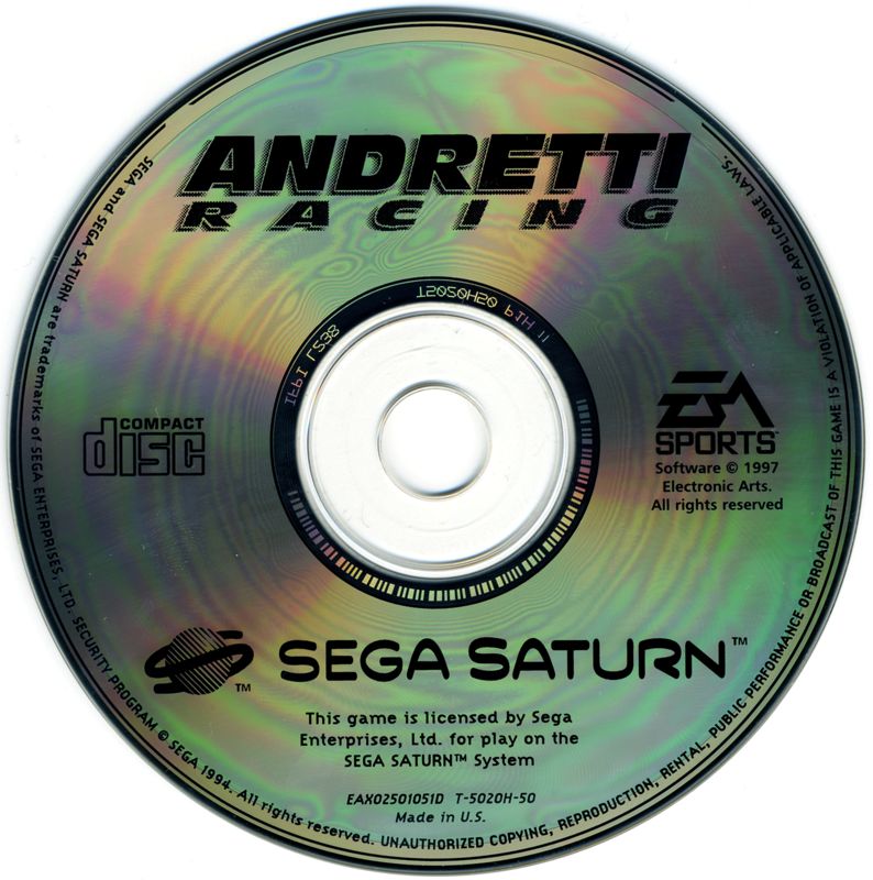 Media for Andretti Racing (SEGA Saturn)