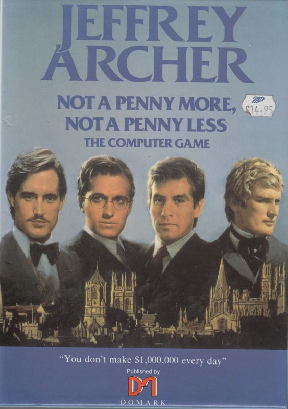 Front Cover for Jeffrey Archer: Not a Penny More, Not a Penny Less - The Computer Game (ZX Spectrum)