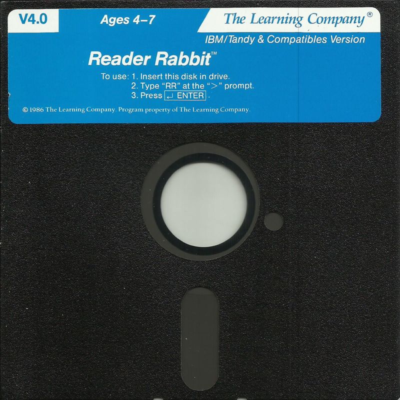 Media for Reader Rabbit (DOS) (Dual Media release (version 4.0)): 3.5" Disc