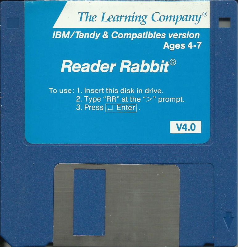 Media for Reader Rabbit (DOS) (Dual Media release (version 4.0)): 5.25" Disc