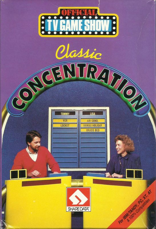 Front Cover for Classic Concentration (DOS) (5.25" release)