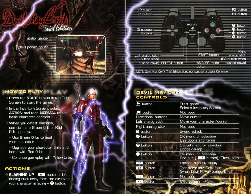 Manual for Resident Evil: Code: Veronica X (PlayStation 2): DMC Demo - Inside