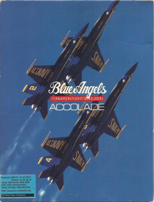 Front Cover for Blue Angels: Formation Flight Simulation (DOS) (3.5" release (Rev.1))