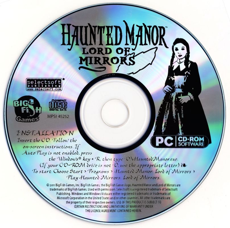 Media for Haunted Manor: Lord of Mirrors (Windows)