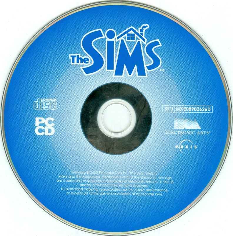 Media for The Sims (Windows) (Re-release): Game Disc