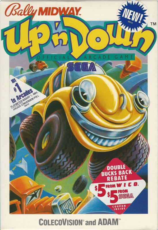 Front Cover for Up 'n Down (ColecoVision)