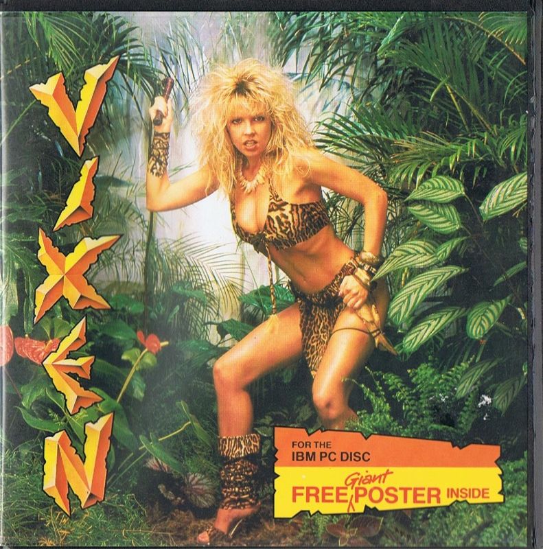 Front Cover for Vixen (DOS): 5.25" floppy disk keep case