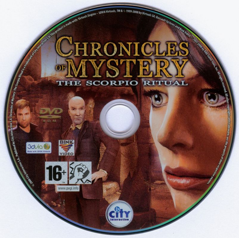 Media for Chronicles of Mystery: The Scorpio Ritual (Windows)