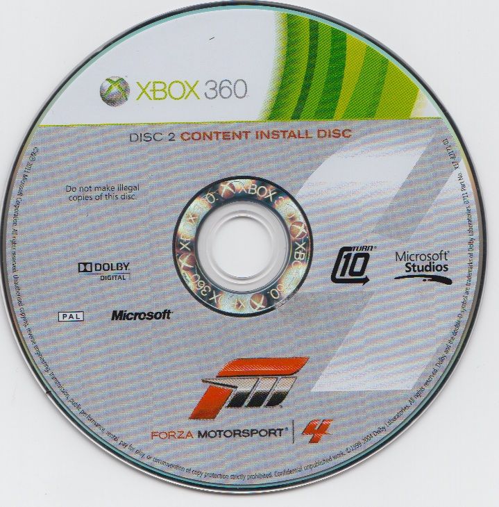 Media for Forza Motorsport 4 (Xbox 360): Disc 2