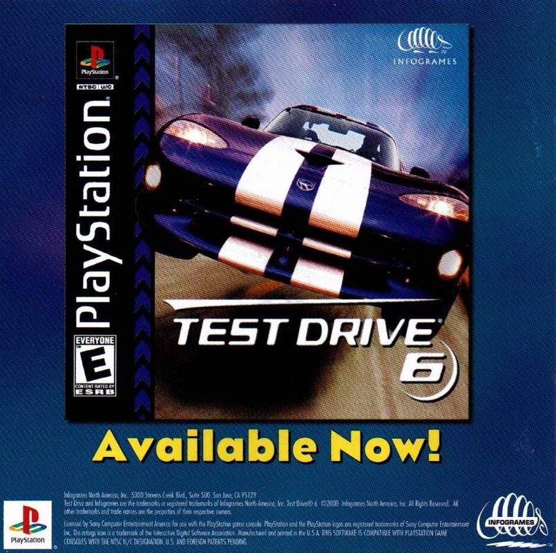 Inside Cover for Test Drive: Le Mans (PlayStation)