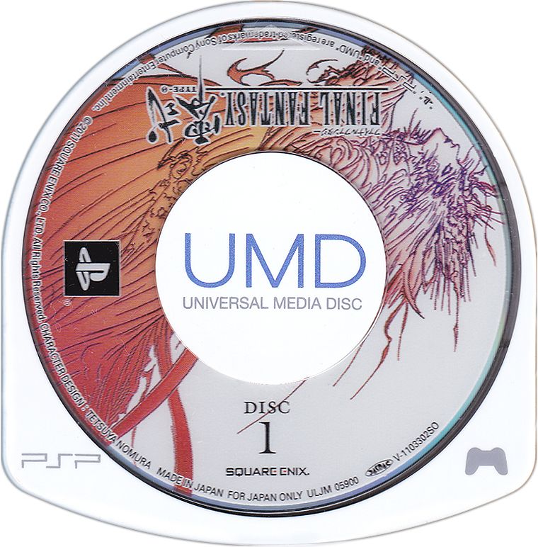 Media for Final Fantasy: Type-0 HD (PSP): Disc 1