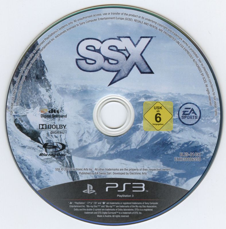 Media for SSX (PlayStation 3)