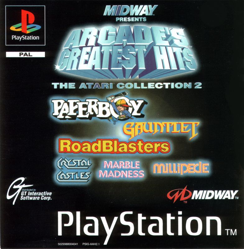 Front Cover for Arcade's Greatest Hits: The Atari Collection 2 (PlayStation)