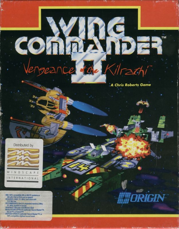 Front Cover for Wing Commander II: Vengeance of the Kilrathi (DOS)
