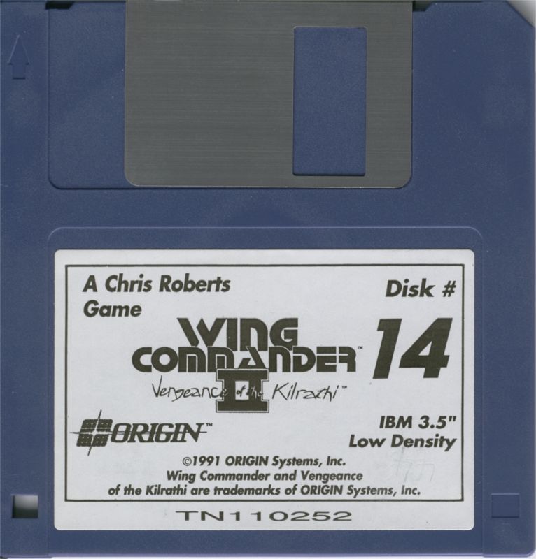 Media for Wing Commander II: Vengeance of the Kilrathi (DOS): Disk 14