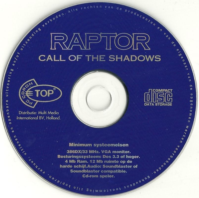 Media for Raptor: Call of the Shadows (DOS)