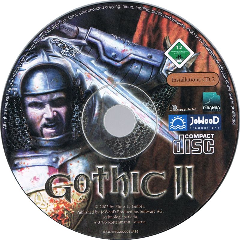 Media for Gothic II: Gold Edition (Windows): Gothic II - Install Disc 2