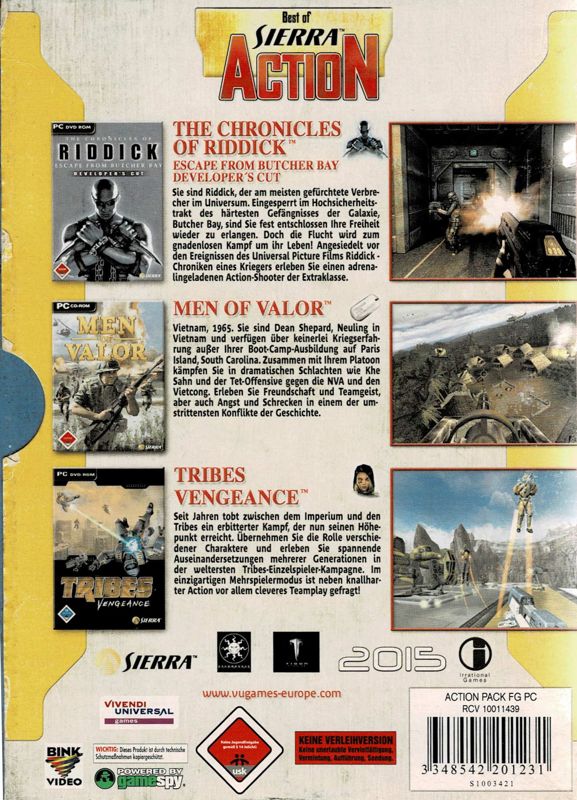 Back Cover for Best of Sierra: Action (Windows)