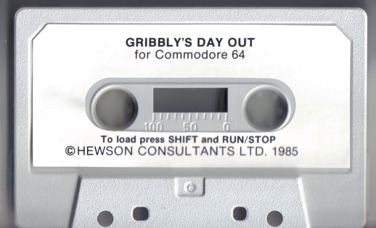 Media for Gribbly's Day Out (Commodore 64)