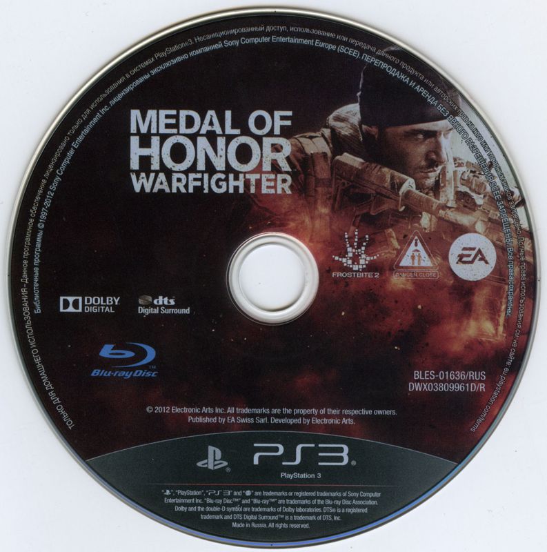 Media for Medal of Honor: Warfighter (PlayStation 3)