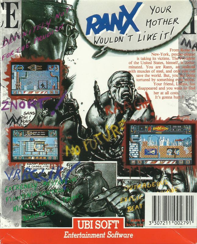Back Cover for Ranx: The Video Game (DOS)