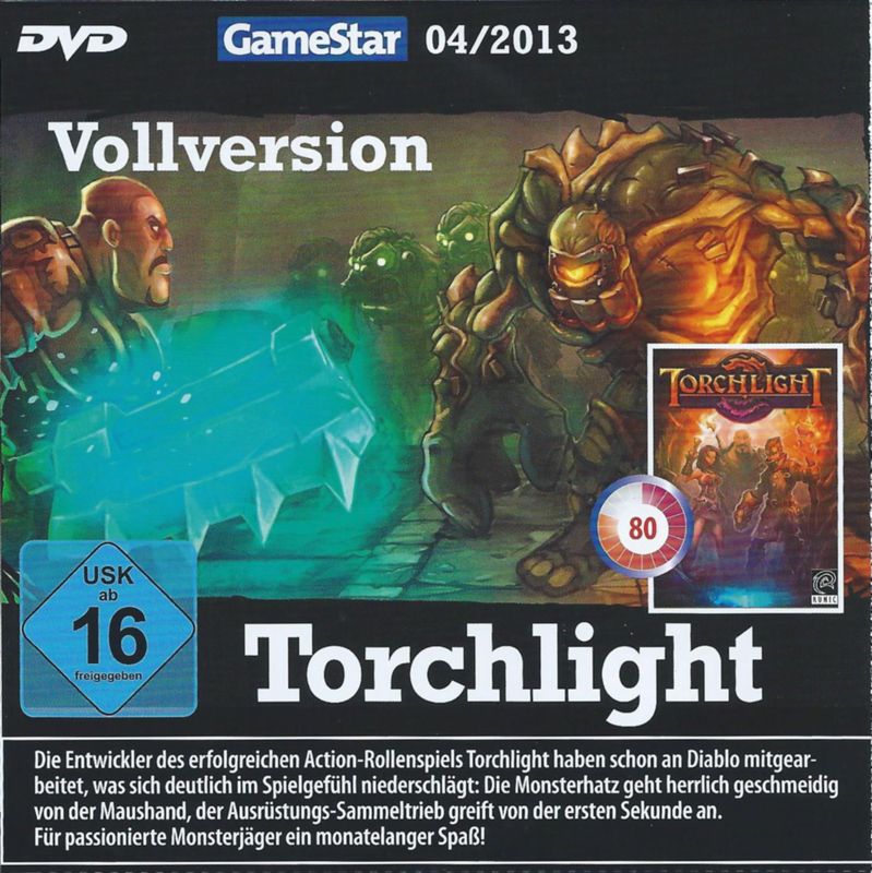 Front Cover for Torchlight (Windows) (GameStar 04/2013 covermount)