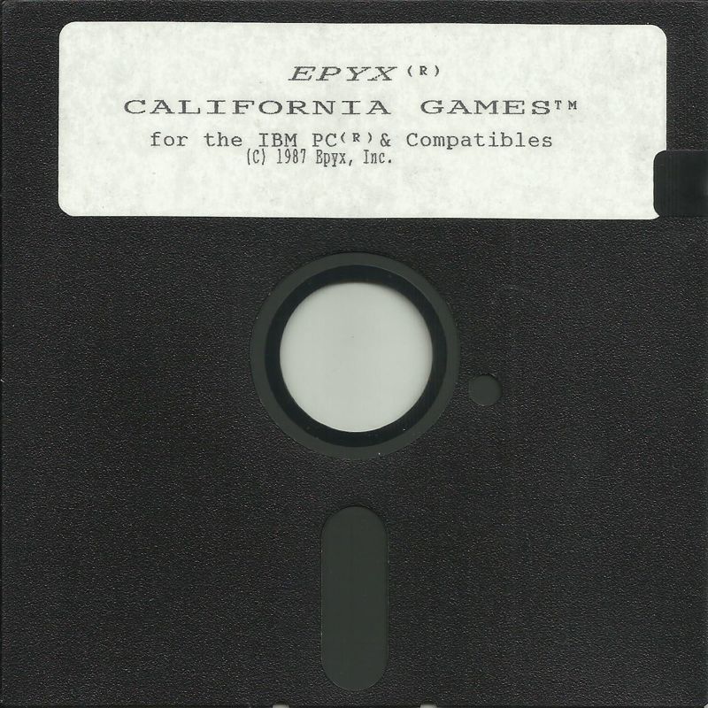 Media for California Games (DOS) (5.25" Release (Released in 1992 with Slash Hit)): Disk (1/1)