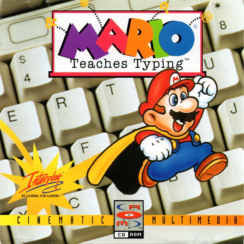 Other for Mario Teaches Typing (DOS): Jewel Case - Front Cover