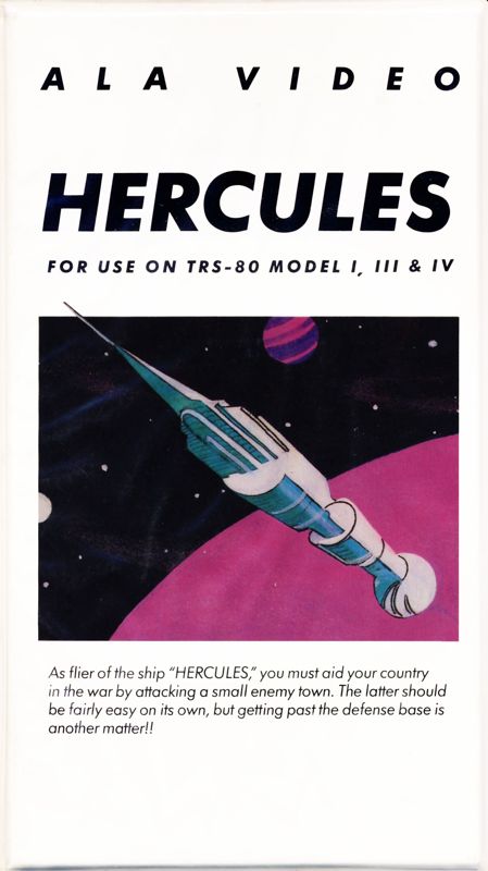 Front Cover for Hercules (TRS-80)